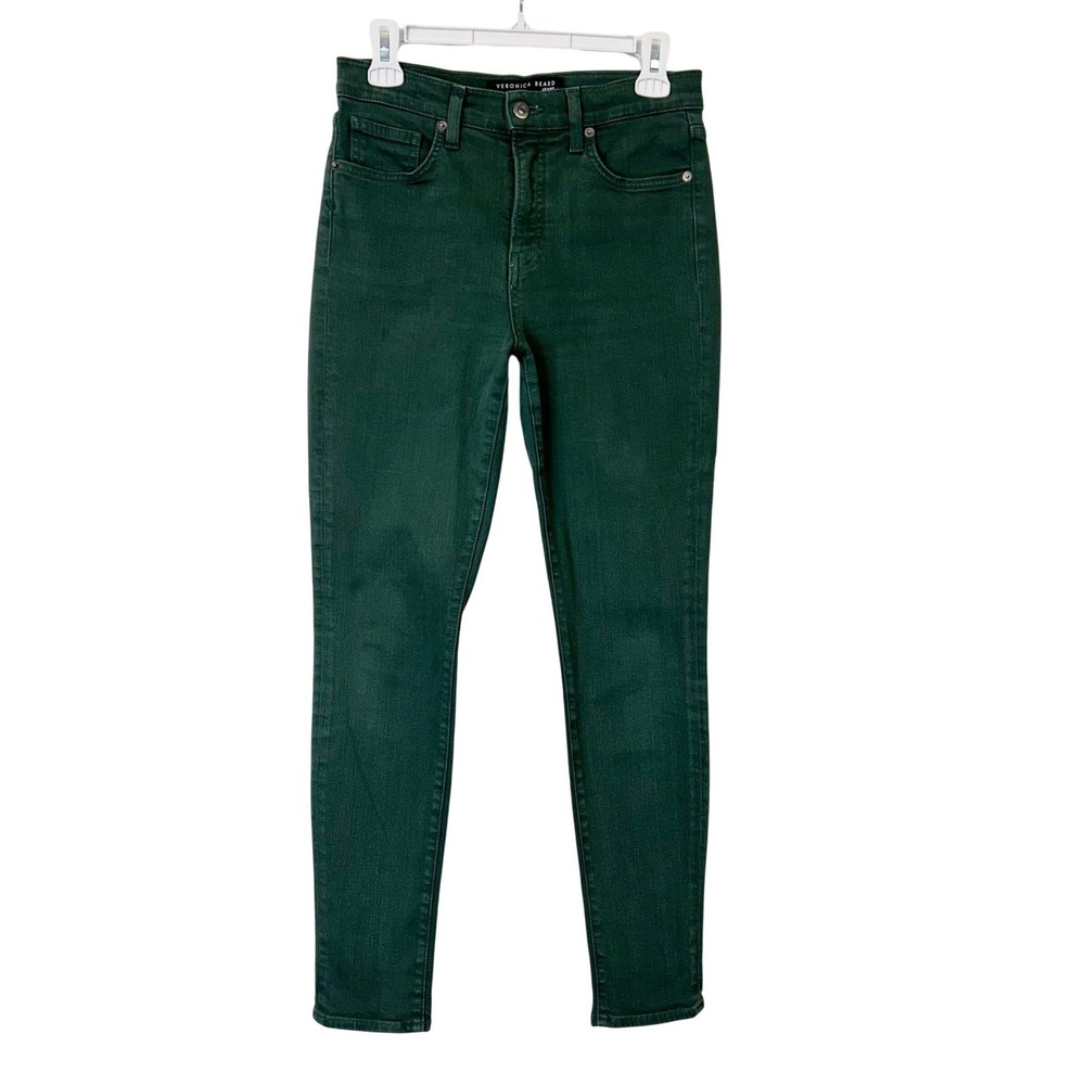 Veronica Beard Debbie Skinny High Rise Jeans Women's Size 27 Green